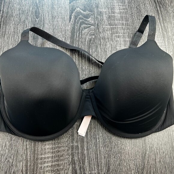 Victoria’s Secret Perfect Coverage Bra 42DD E95 Black Underwire Everyday - Picture 1 of 5